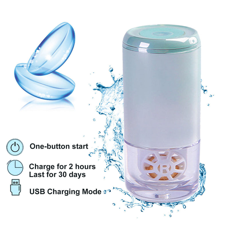 Ultrasonic Contact Lens Cleaner Fast Vibration Contact Lens Washer Cleaning