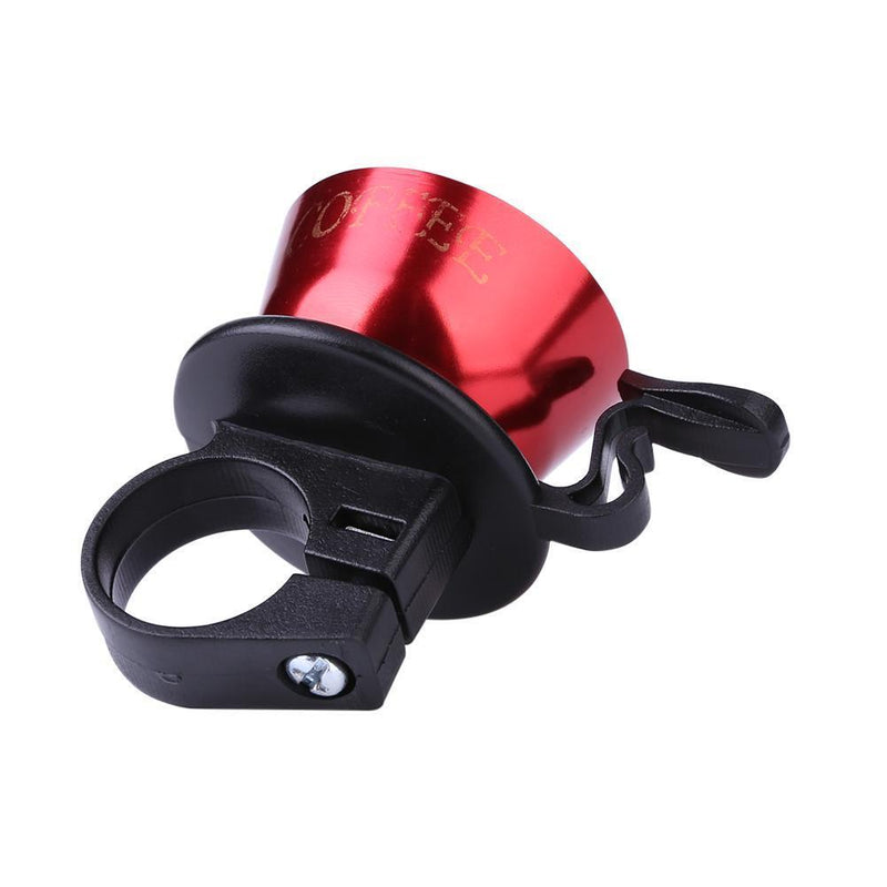 2 in 1 Bicycle Handlebar Bell Compass for MTB Bike Safety Cycling (Red)