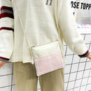 Women Fashion Plaid Printing 4pcs Pen Bag Cosmetics Pouch Shoulder Bag Knapsacks