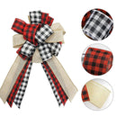 Christmas Large Christmas Tree Top Topper Ribbon Door Window Bow Hanging/