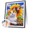 DIY Cat Animal Pattern Frameless Digital Paint Hand Painted Oil Picture Decor