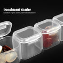 Matefielduk 4 Compartment Pill Box, Clear Faux Box