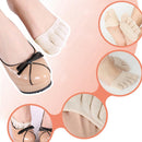 Cotton Half Insoles Pads Cushion Metatarsal Sore Forefoot Support Black
