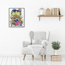 Partial Cross Stitch DIY 14CT Printed Warm Home Hand-made Wall Artwork Kits