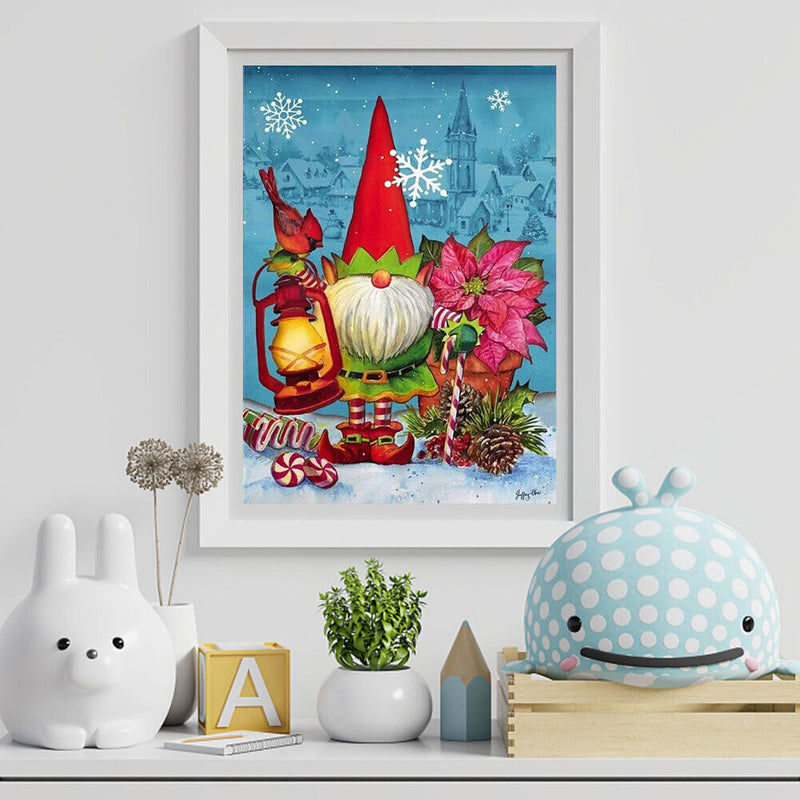 Diamond Painting Kits from the Christmas Goblin Caricature Series with Round Drill -