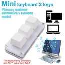 RGB Macro Custom Keyboard Knob 3 Key Programmable Mechanical Keypad.: