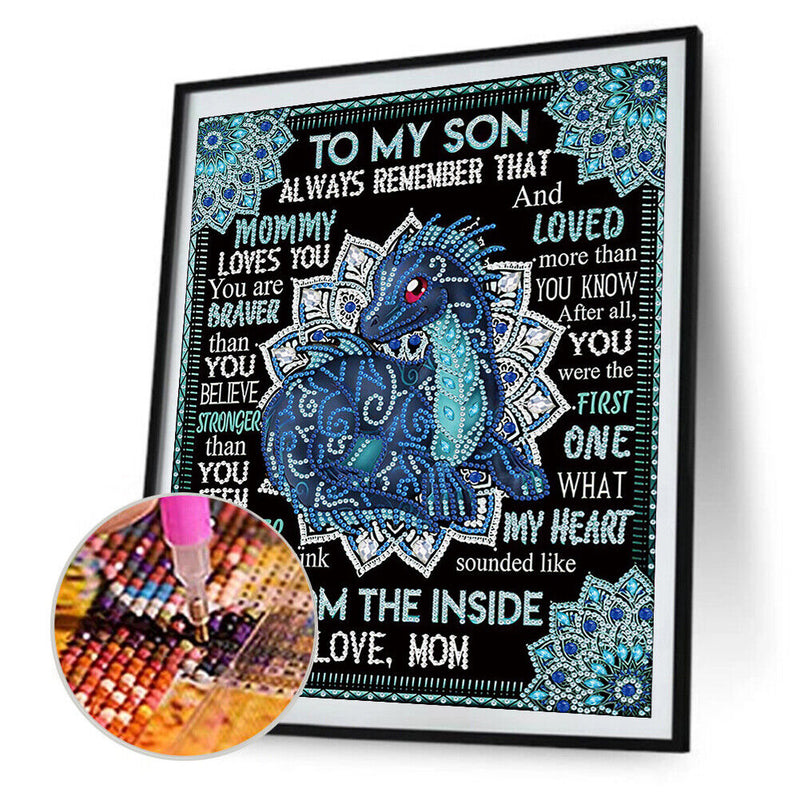 Diamond Painting 5D DIY Letters Partial Special Drill Rhinestone Kit (Y241)