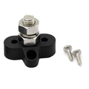 Bus Bar M10 Positive Power Distribution Stud Terminal Block (Black) Newly