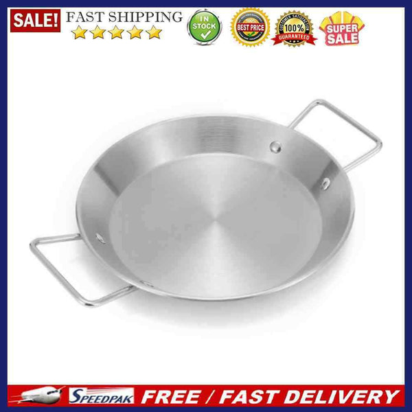 Seafood Frying Pot Stainless Steel Double Ear Fruit Plate Container Cooking Tool