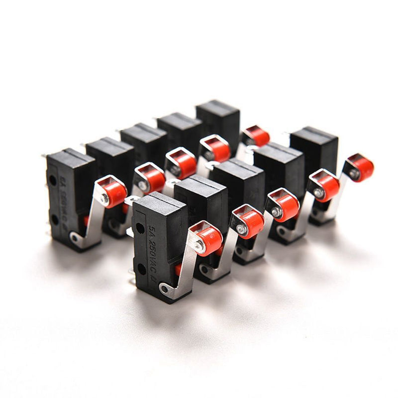 PCB Terminals Normal Open/Close Micro Limit Switch KW11-N KW12 Lever Arm Roller