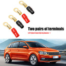 2 Pairs Car Car 4GA Speaker Electrical Wire Connector Spade Crimp Terminals Kit