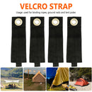 4pcs Ground Peg Self-Adhesive Tie Strap Reusable Belt Pole Organizer (19cm)