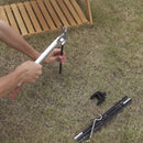 Outdoor Folding Camping Lamp Pole Kit Hanging Lantern Stand Hanger (B) Newly