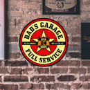 Round Garage Service Retro Metal Plate Tin Sign Plaque Poster Wall Decor