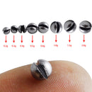 100pcs Open Bite Plumpum Bare Fishing Clip Drop Biting Round Plumb (Box) Newly
