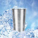 3pcs 500ML Stainless Steel Cups 16oz Tumbler Pint Glasses 18/8 Metal Cups
