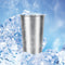 3pcs 500ML Stainless Steel Cups 16oz Tumbler Pint Glasses 18/8 Metal Cups