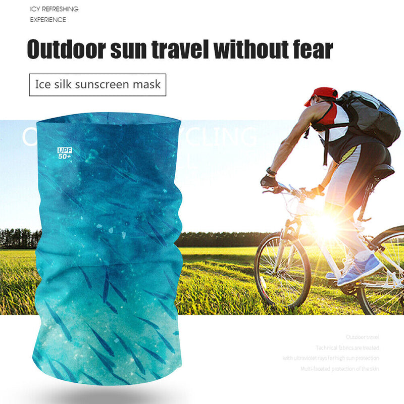 Sports Cycling Neck Tube Scarf Summer Outdoor Running Bandana Headband (3) Newly