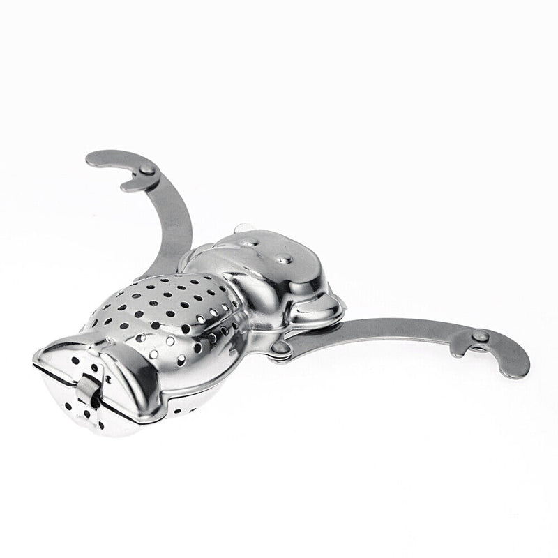 Monkey Shape Tea Infuser Loose Leaf Strainer Herbal Filter Tray Spice Newly