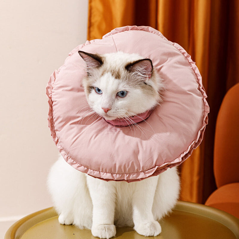 #A Cute Donut Shaped Pet Neck Collar Dog Cat Cone Recovery Healing Protection