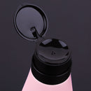 220ml Nail Polish Remover Liquid Bottle Empty Lock Pump Dispenser (Pink) Newly