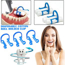 20PCS Blue Disposable Cotton Roll Holder Clip Dental Dentist Clinic Holder~