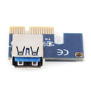 PCI Express Riser Card USB 3.0 Cable PCI-E 1X to 16X Extender PCIe Adapter