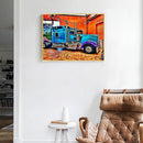 5D DIY Retro Blue Truck Diamond Painting Full Square Drill Rhinestone Pictu