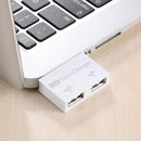 USB 2.0 Male/Dual Charger Dual 2 Port USB Splitter Hub Adapter Converter -