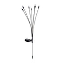 2pcs Solar Lamp Convenient Use Yard Decor for Outdoor Decor (Warm Light)