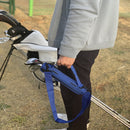 Golf Club Carrier Bag Nylon Carry Driving Range Travel Shoulder Bag (Blue) Newly
