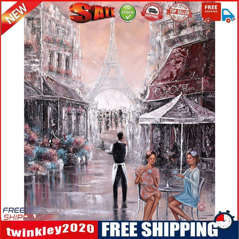 Street Girl Paint By Numbers Kit DIY Frameless Acrylic Picture On Canvas
