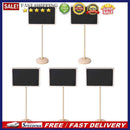 10x5pcs Mini Wooden Chalk Blackboard Signs Message Board(Square)