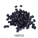 100pcs Car Truck Bike Tire Wheel Air Valve Stem Caps Dust Covers (Black)