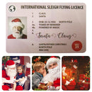 Santa Claus Driver License Card Christmas Gifts Greeting Cards Decor (Style