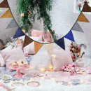 Rosgold Happy Birthday Bunting Banner Dekorationen Ballons W1M9 Folie B8K1