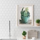 Rhinestone Picture Kit Succulent Plant Full Round Drill 5D DIY Diamond Painting