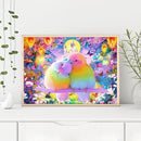 5D DIY Canvas Full Drill Color Parrot Diamond Painting Rhinestone Picture Crafts