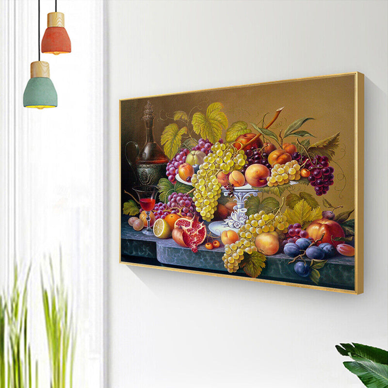 5D Full Square Diamond Painting DIY Fruit Cross Stitch Rhinestone Xmas Pict