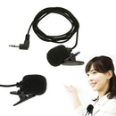 Portable Mini Clip-on Lapel Microphone 3.5mm Handsfree Capacitor Wired Mi