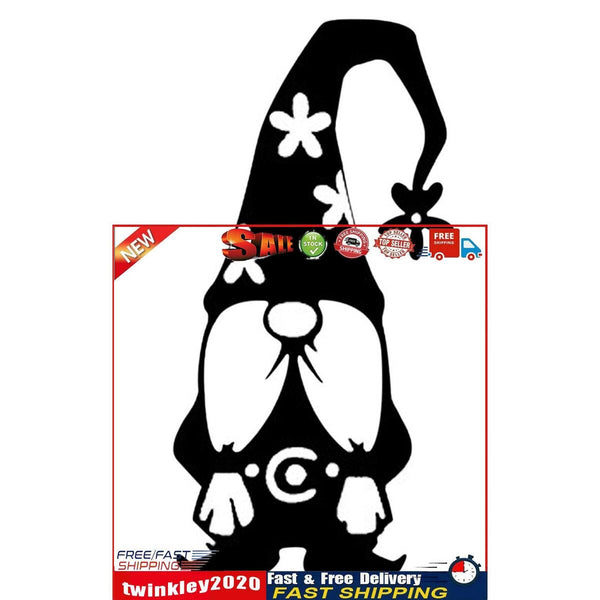 Gnomes Garden Decor, Ground Sign Silhouette for Outdoor, Lawn, Yard (2) Newly
