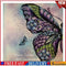 Half Butterfly Oil Paint By Numbers Kits DIY Handpainted Animal Wall Art #F