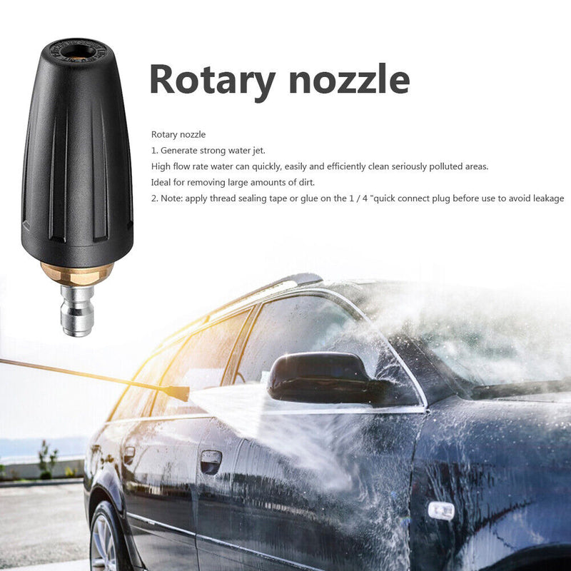 High Pressure Water Spray Nozzle Garden Rotary Turbo Sprinkler System Hose