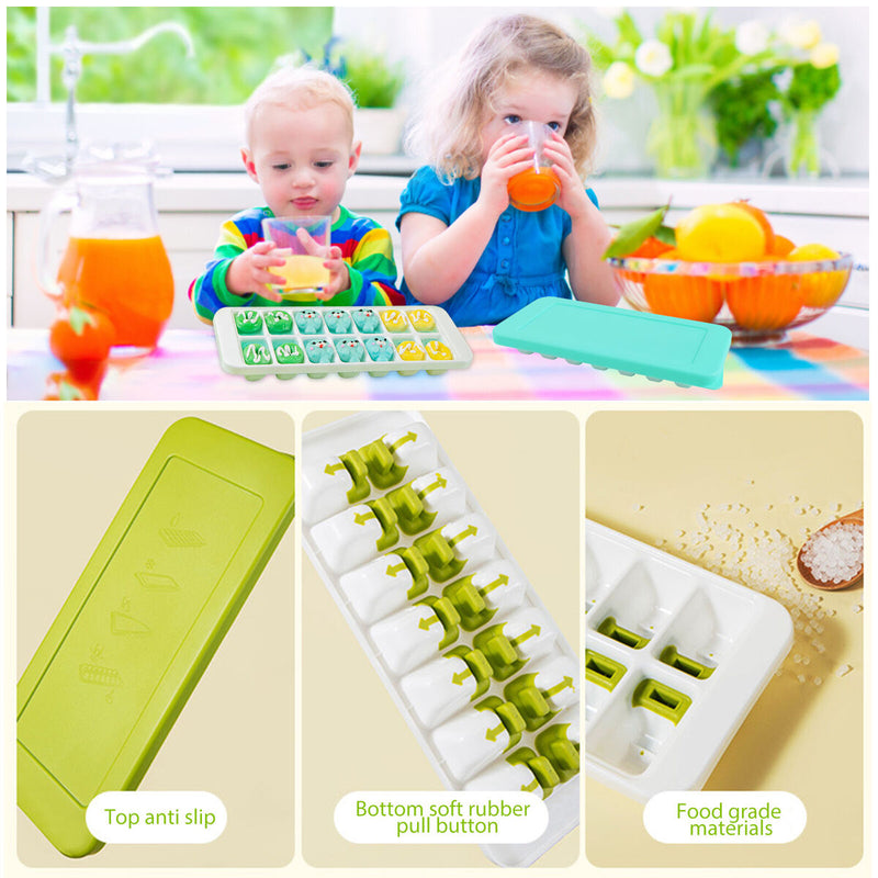 Ice Cube Trays Silicone - Molds Ice Cubes Maker for Whiskey Cocktails Bourbon