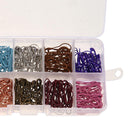 300pcs 10 Colors Gourd Safety Pins Metal Clips Knitting Stitch Marker (2)