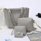 4pcs/set Shoulder Handbags Leather Women Crossbody Clutch Card Bags (Grey)