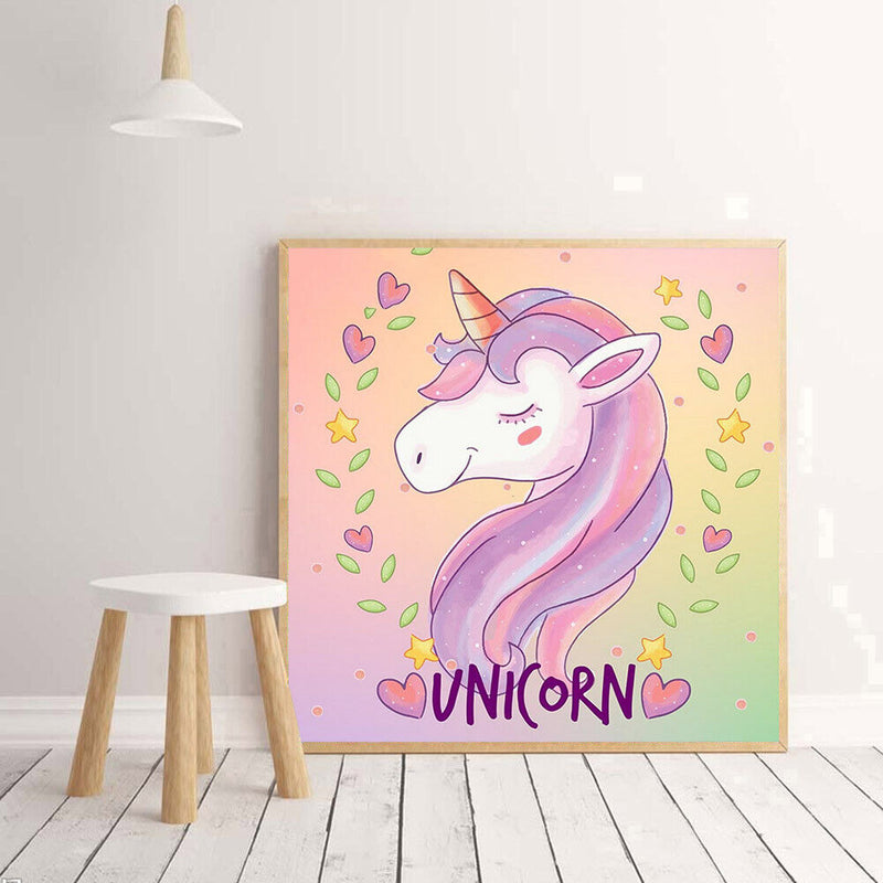 5D DIY Diamond Painting Full Drill Cartoon Horse Embroidery Cross Stitch