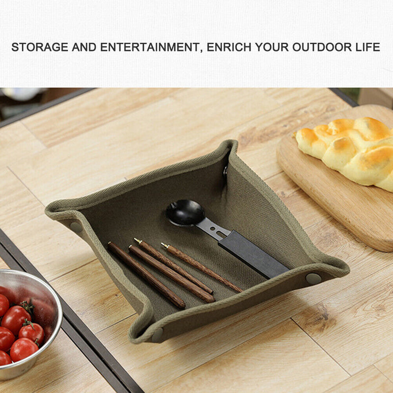 Canvas Storage Box Desktop Key Jewelry Sundries Makeup Home Room Storage Tray