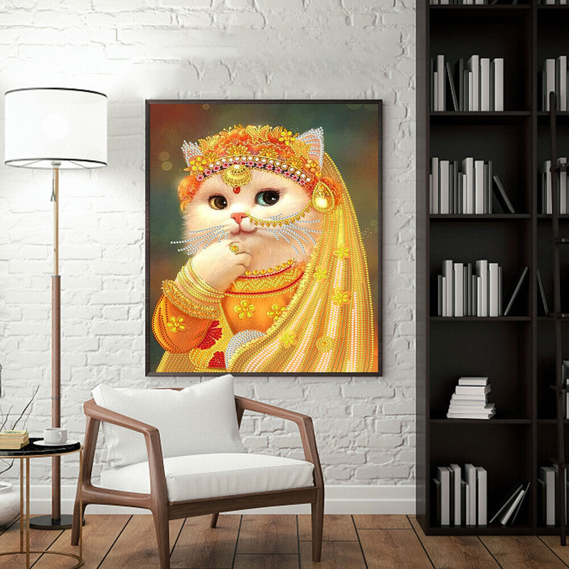 #A Chaise Cat Diamond Painting Kits Partial Special Shaped Drill Home Room Decor