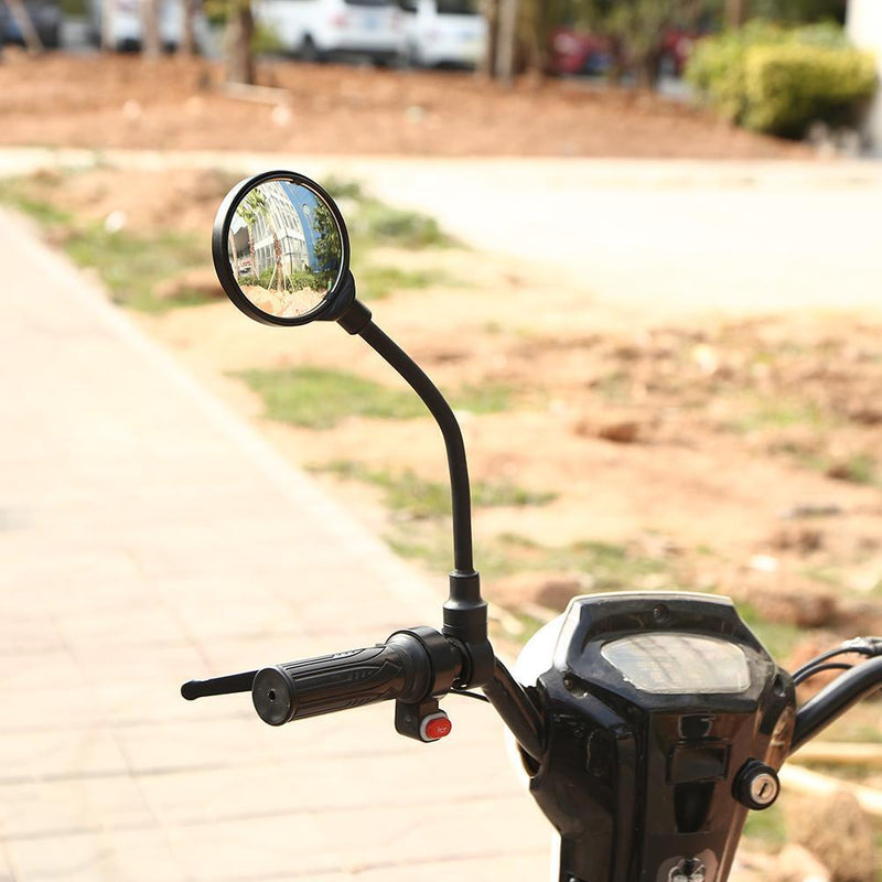 Bicycle Rear View Mirror MTB Road Bike Handlebar Rearview Convex Mirror Black